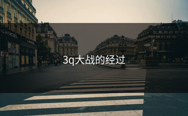 3q大战的经过