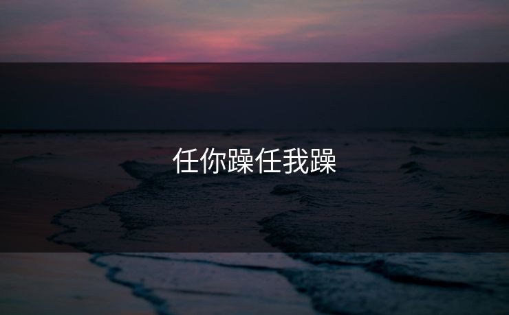 任你躁任我躁